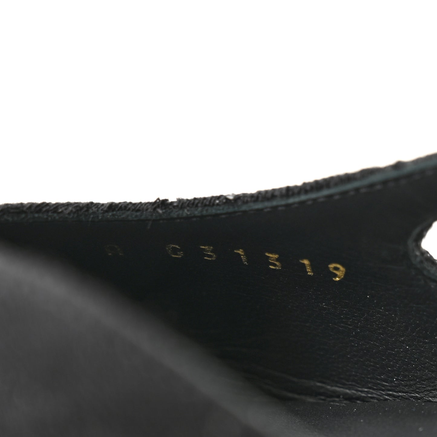 Wool Grosgrain Cap Toe CC Logo Slingback Flats 39.5 Black