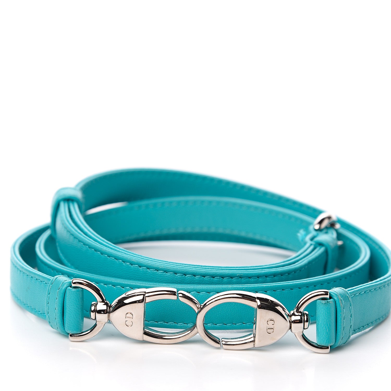 Christian Dior Calfskin Adjustable Strap Turquoise 4 of 4