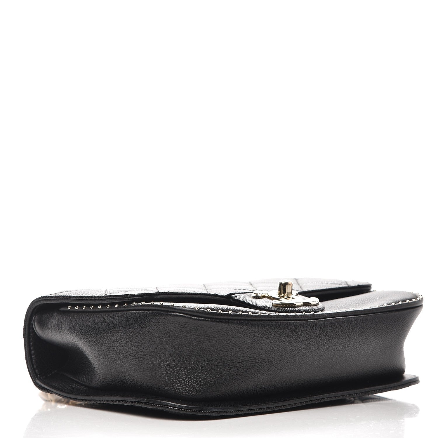 Chanel Caviar Quilted Small Studded Flap Black 5 of 8