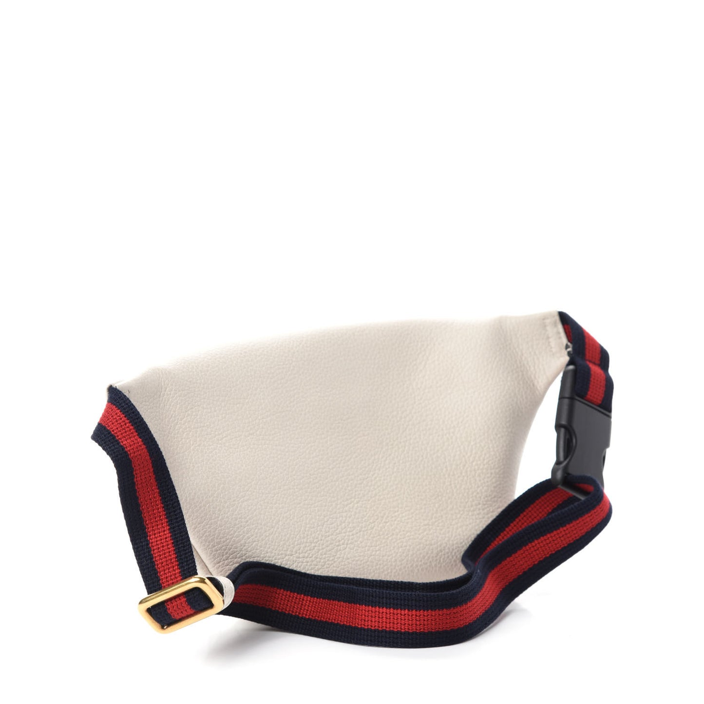 Grained Calfskin Small Logo Belt Bag White