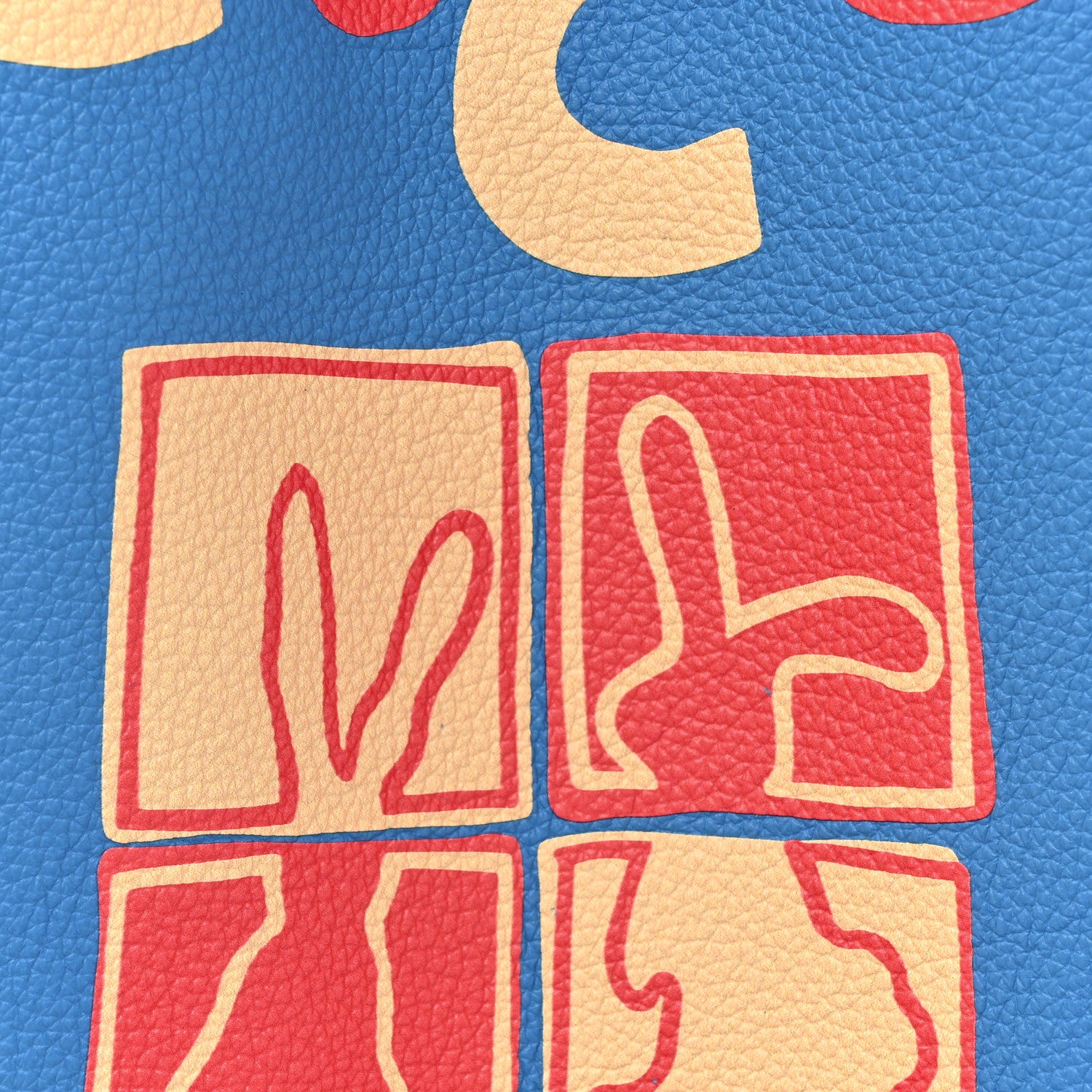 Gucci Calfskin Dans Le Vert Large Tote Blue Multicolor 10 of 12