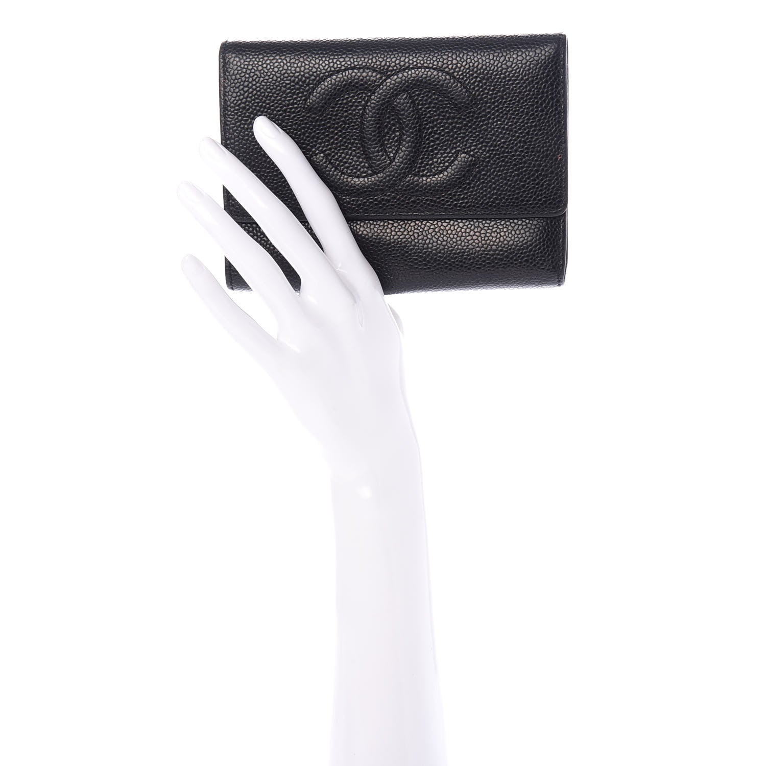 Chanel Caviar Timeless CC Flap Wallet Black 2 of 8
