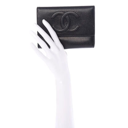 Chanel Caviar Timeless CC Flap Wallet Black 2 of 8