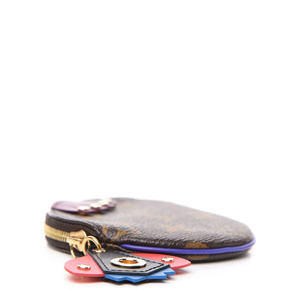 Louis Vuitton Monogram Totem Round Coin Purse Magenta 3 of 5