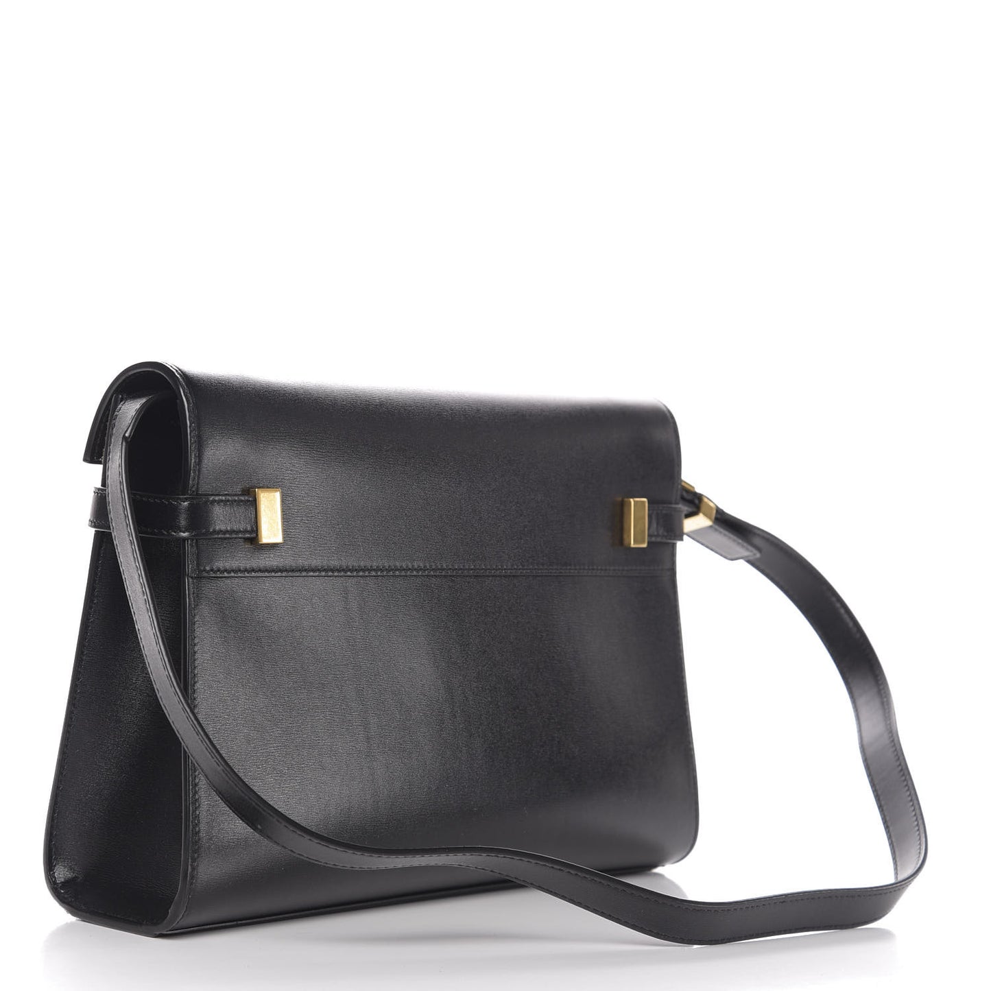 Calf hair Calfskin Manhattan Baguette Black
