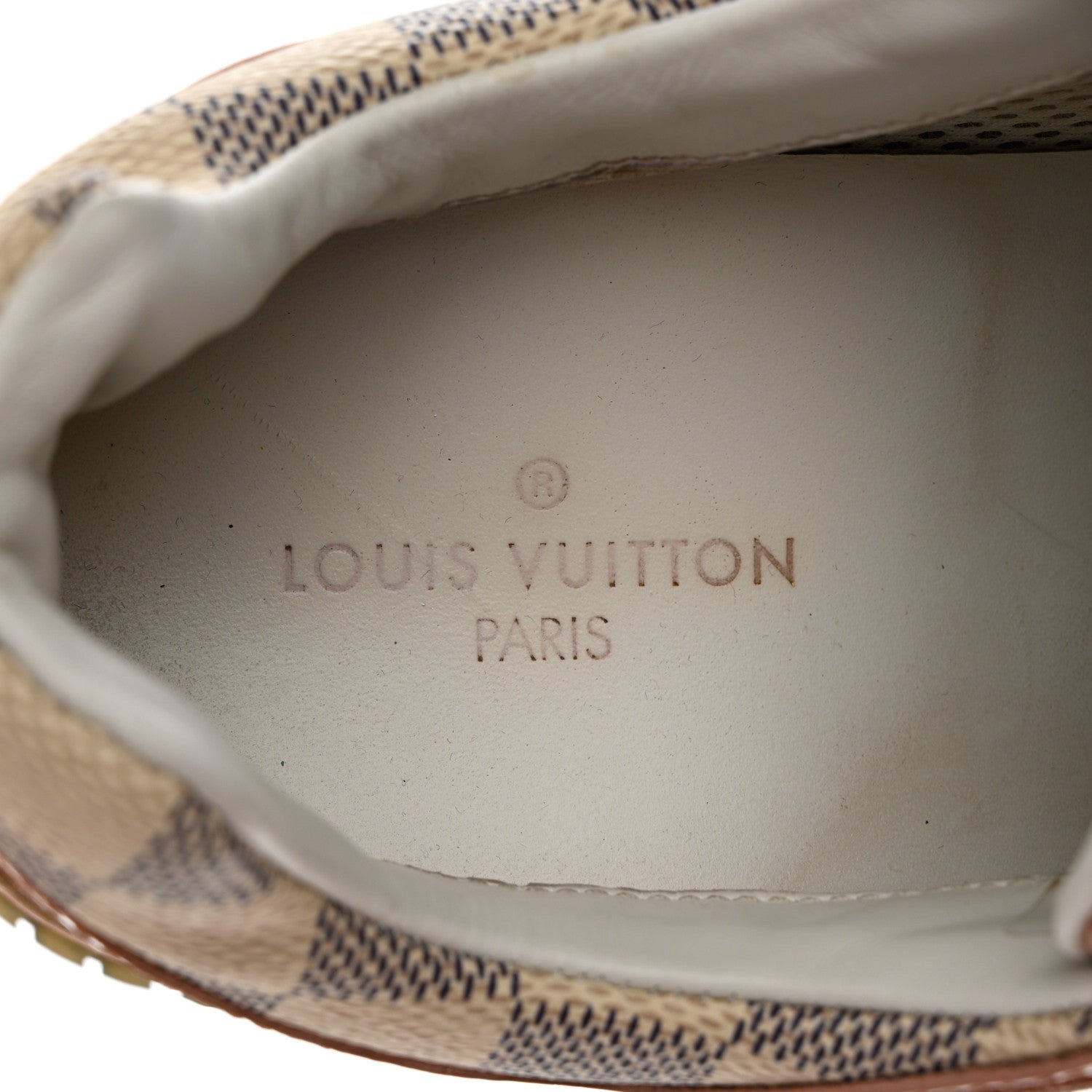 Louis Vuitton Suede Damier Azur Run Away Sneakers 36.5 Pink 8 of 12