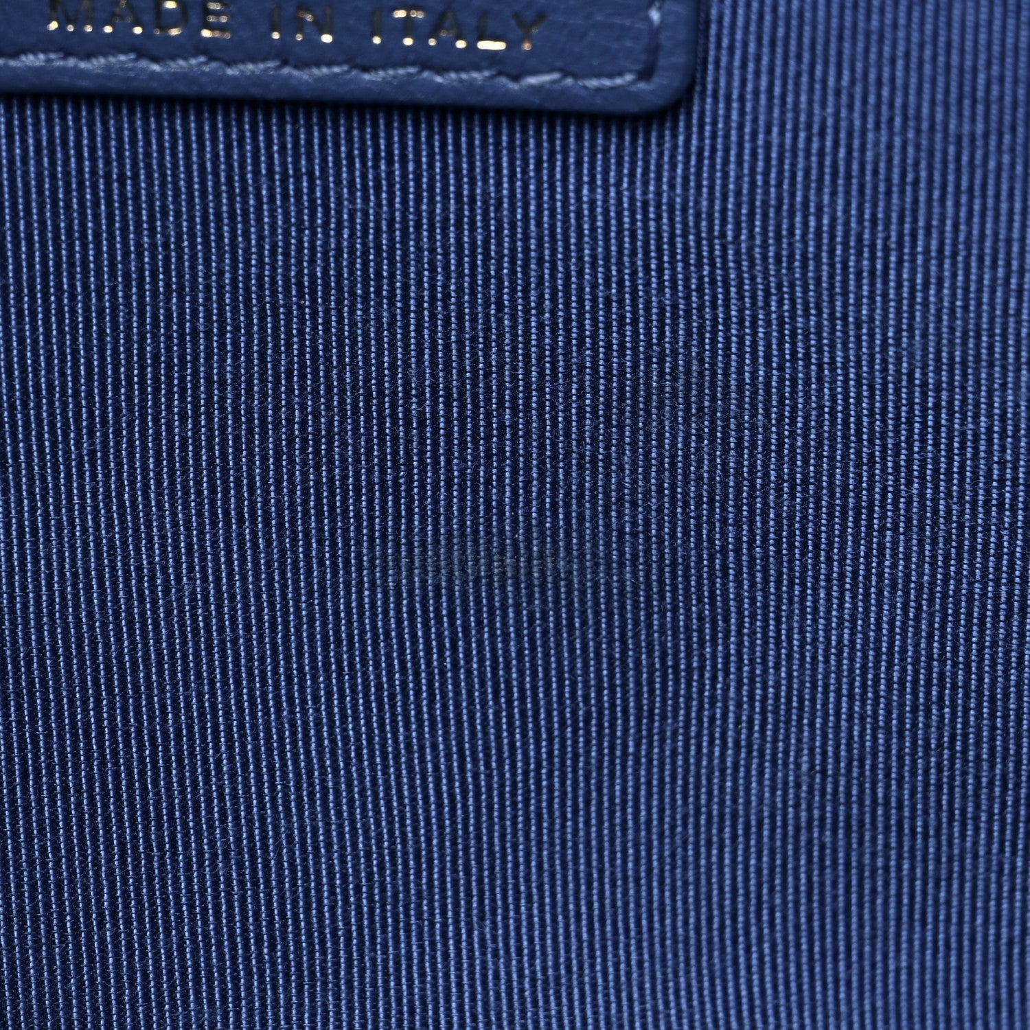 Chanel Lambskin Chevron Quilted Charms Medium Cosmetic Case Blue 8 of 15