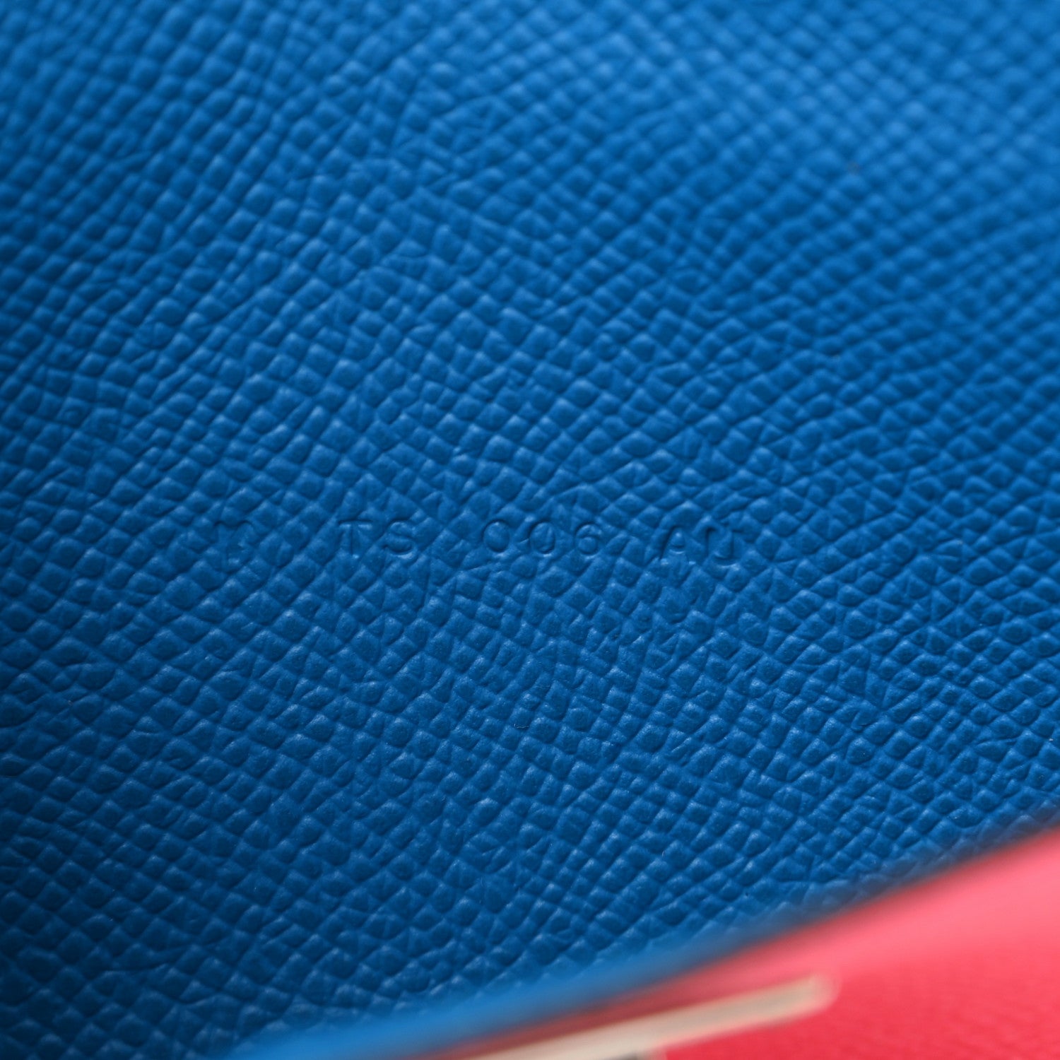 Hermes Epsom Tri-Color Kelly Pocket Compact Wallet Rouge Coeur Rose Extreme Bleu Zanzibar 6 of 8