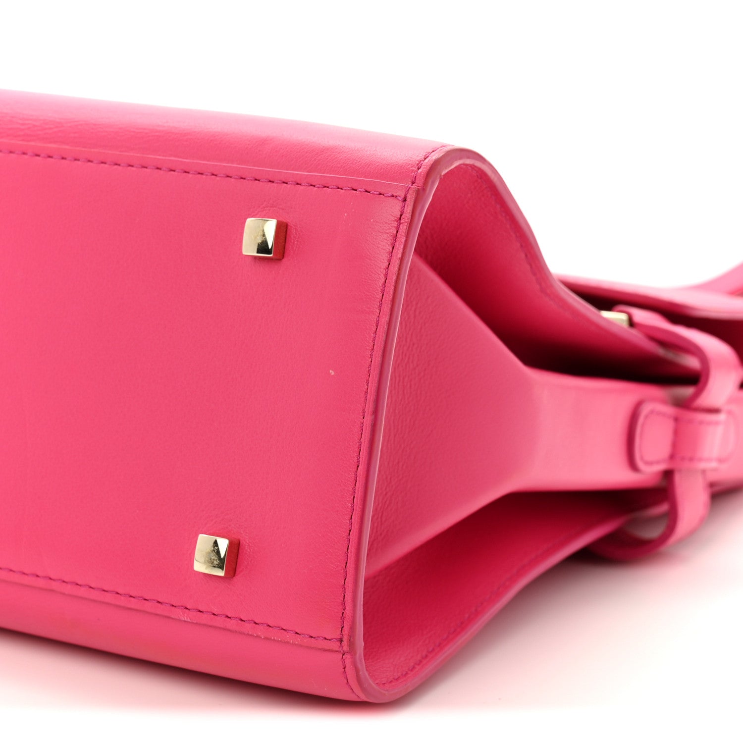 Delvaux Calfskin GM Tempete Satchel Fuchsia 10 of 10