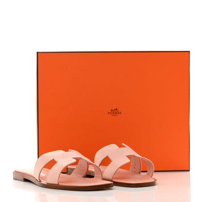 Hermes Epsom Oran Sandals 38 Rose Pale 9 of 9