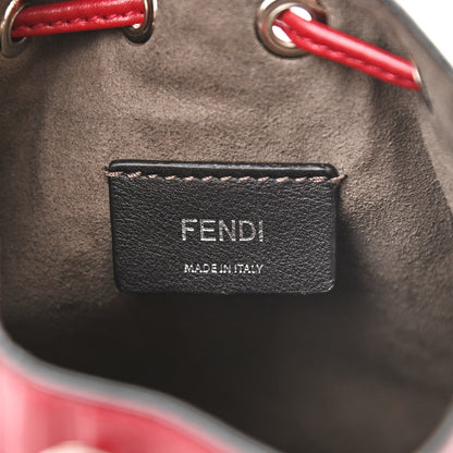 Fendi Vitello Liberty F is Fendi FF 1974 Embossed Mini Mon Tresor Bucket Bag Fragola 6 of 10