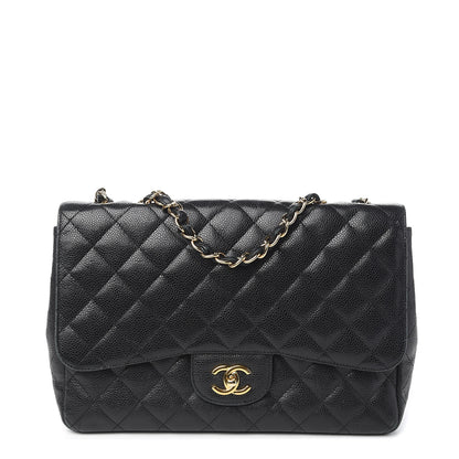 Chanel Caviar Quilted Jumbo Single Flap Black 1 of 12