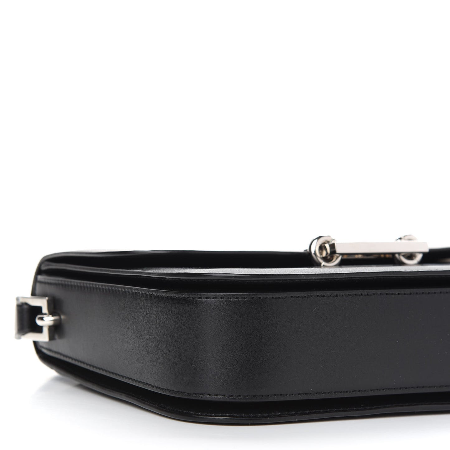 Fermoir Satchel Shoulder Bag Black