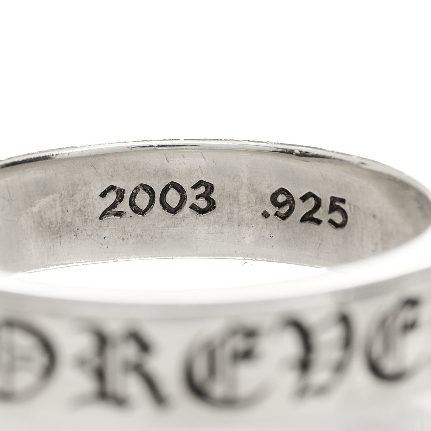 Chrome Hearts Sterling Silver Forever Spacer Ring 70 13 4 of 5