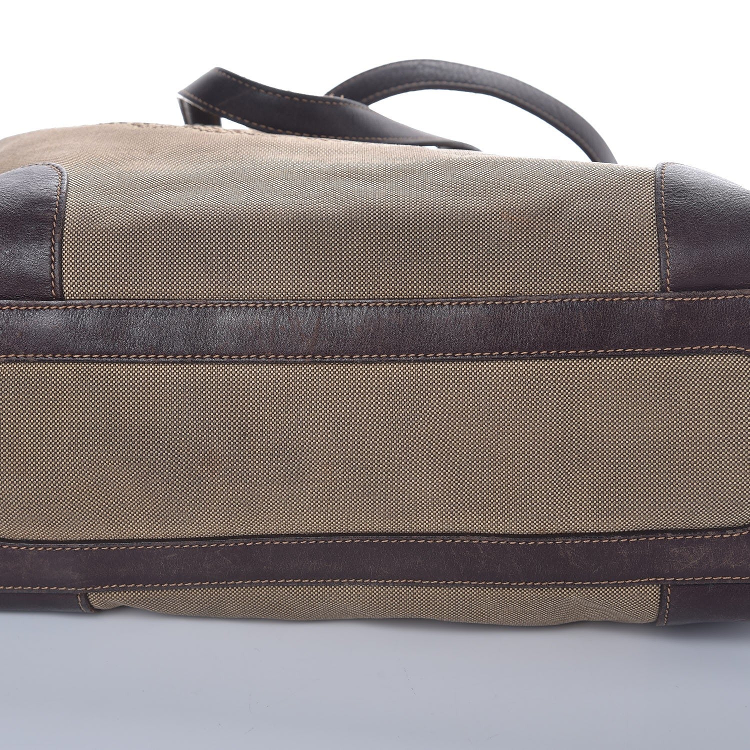 Prada Jacquard Logo Tote Corda Moro 19 of 20