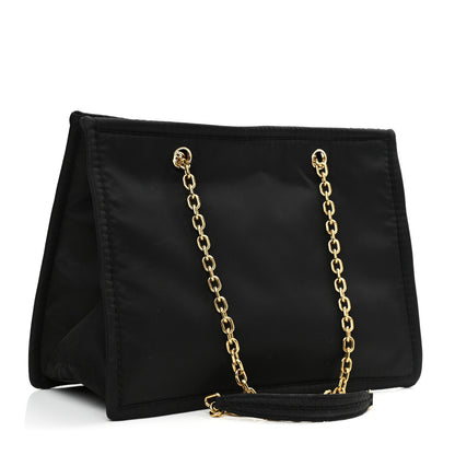 Prada Tessuto Nylon Chain Tote Black 3 of 11