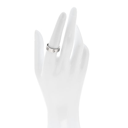 Cartier 18K White Gold 5.5mm LOVE Ring 55 7.25 2 of 5