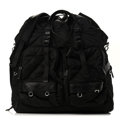 Prada Nylon Tessuto Impuntu Quilted Messenger Bag Black 1 of 8