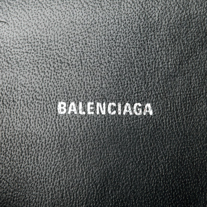 Balenciaga Shiny Calfskin Monochrome Crocodile Embossed Hourglass Top Handle Bag XS Black 6 of 10