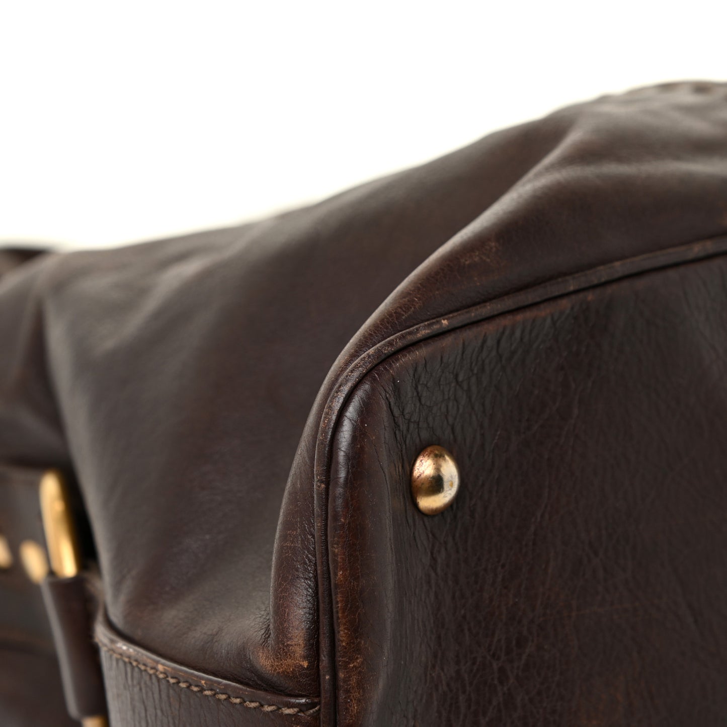 Calfskin Oversized Muse Dark Brown