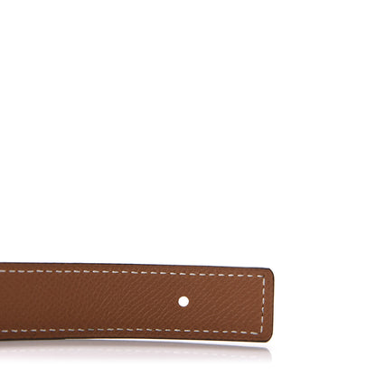 Hermes Swift Epsom 24mm Belt Strap 75 Black Gold 5 of 7