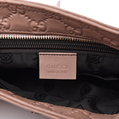 Gucci Guccissima Small Flat Messenger Bag Pink 7 of 14