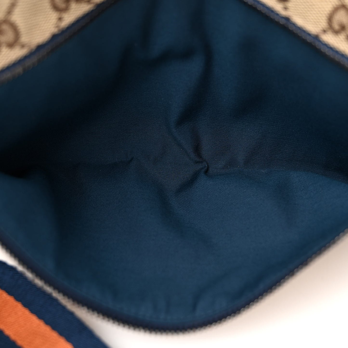 Monogram Web Belt Bag Navy
