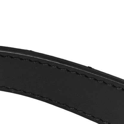 Gucci Plutone Calfskin Palladium Double G 20mm Belt 95 38 Black 6 of 6