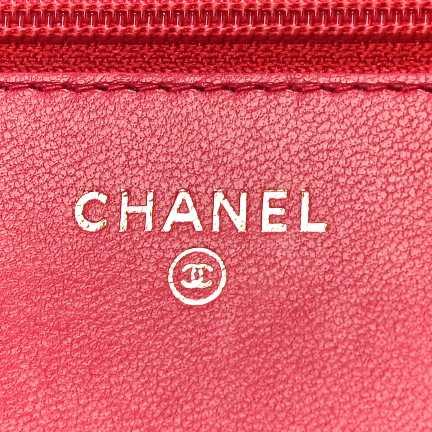 Chanel Lambskin Quilted Boy Wallet On Chain WOC Red 6 of 27