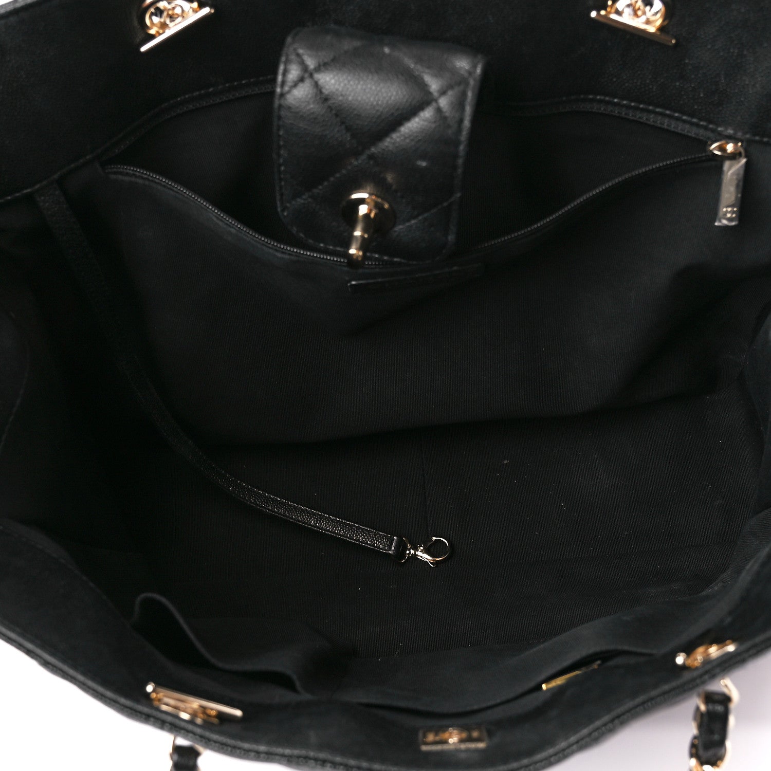 Chanel Caviar Quilted Large Shopping Tote Black 5 of 12