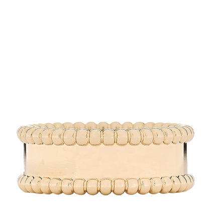 Van Cleef & Arpels 18K Yellow Gold Perlee Signature Ring 54 7 3 of 5