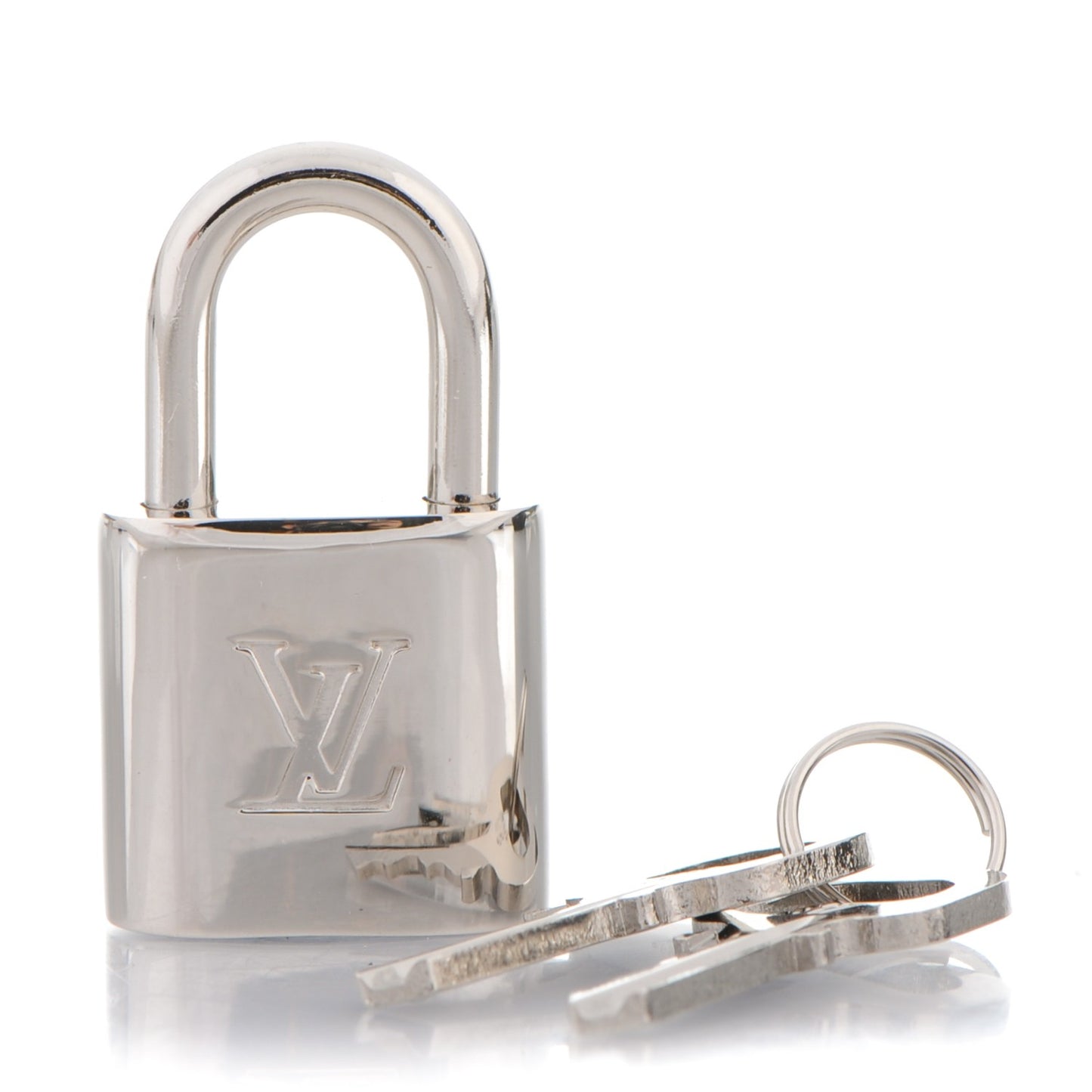 Polished Silver Lock and Key Set