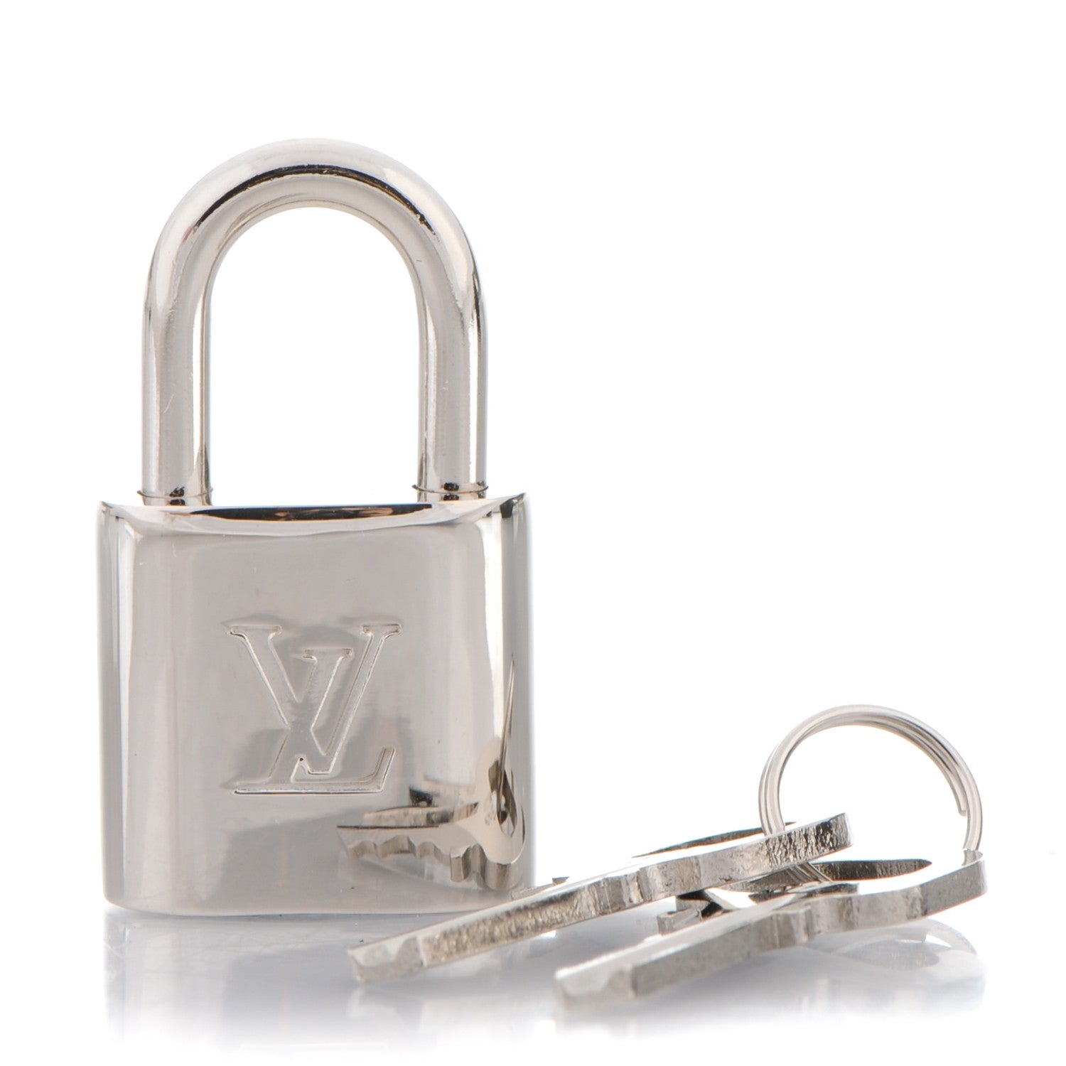 Louis Vuitton Polished Silver Lock and Key Set 1 of 5