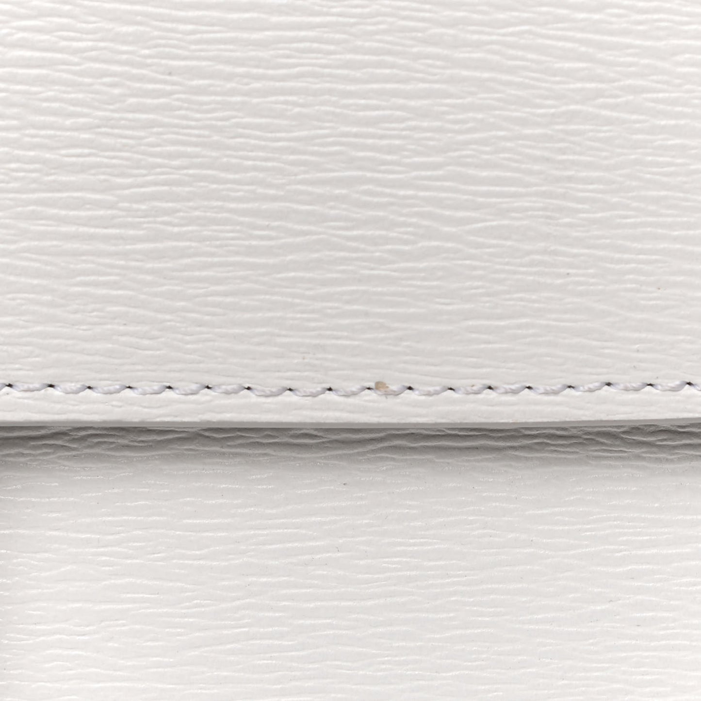 Liege Calfskin Medium Classic Box Flap Bag White