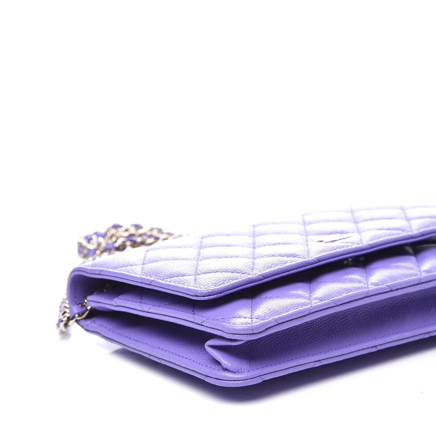 Chanel Caviar Quilted Wallet On Chain WOC Purple 5 of 11