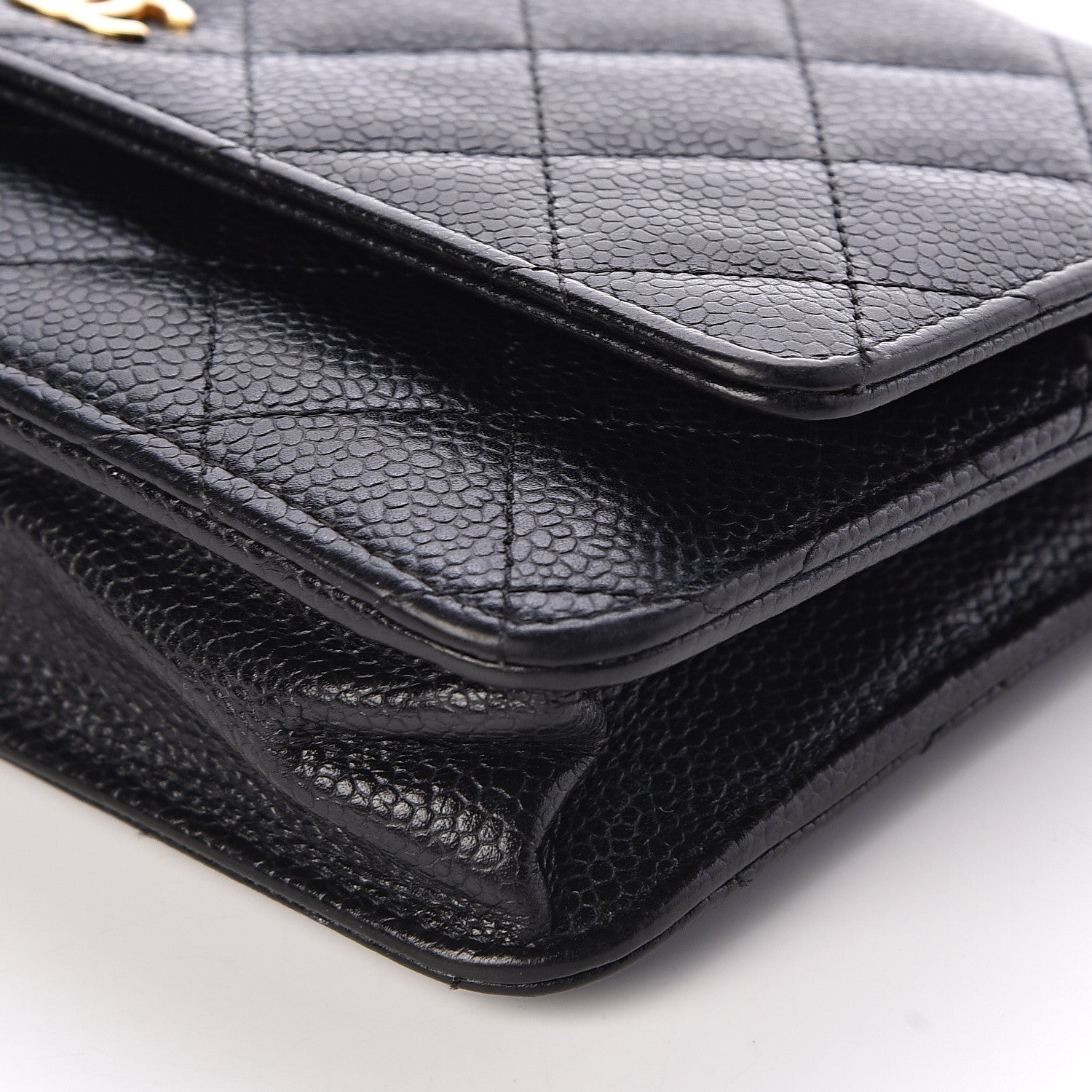 Chanel Caviar Quilted Wallet On Chain WOC Black 10 of 11