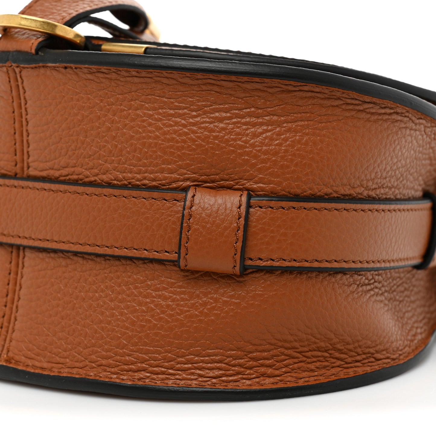 Calfskin Mini Marcie Round Crossbody Bag Tan