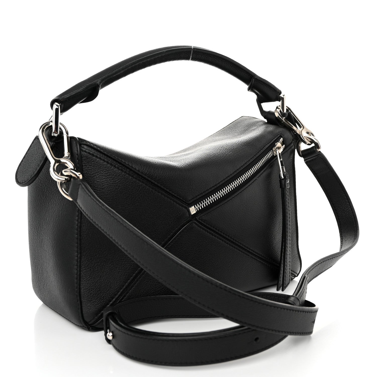 Loewe Calfskin Small Puzzle Bag Black 3 of 10