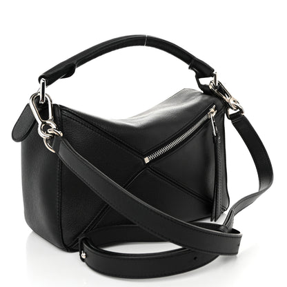 Loewe Calfskin Small Puzzle Bag Black 3 of 10