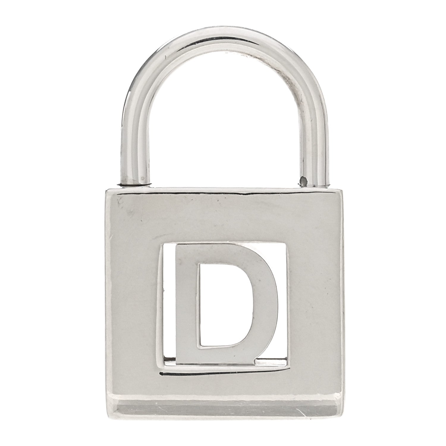 Tiffany Sterling Silver Letter D Lock Charm Pendant 1 of 3
