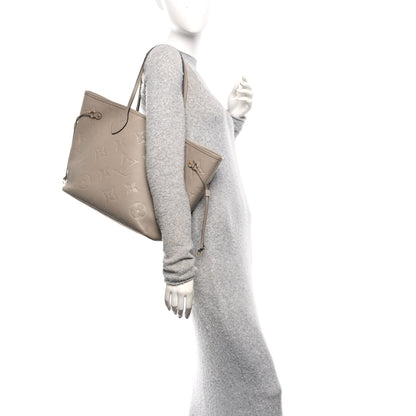 Louis Vuitton Empreinte Monogram Giant Neverfull MM Tourterelle 2 of 10