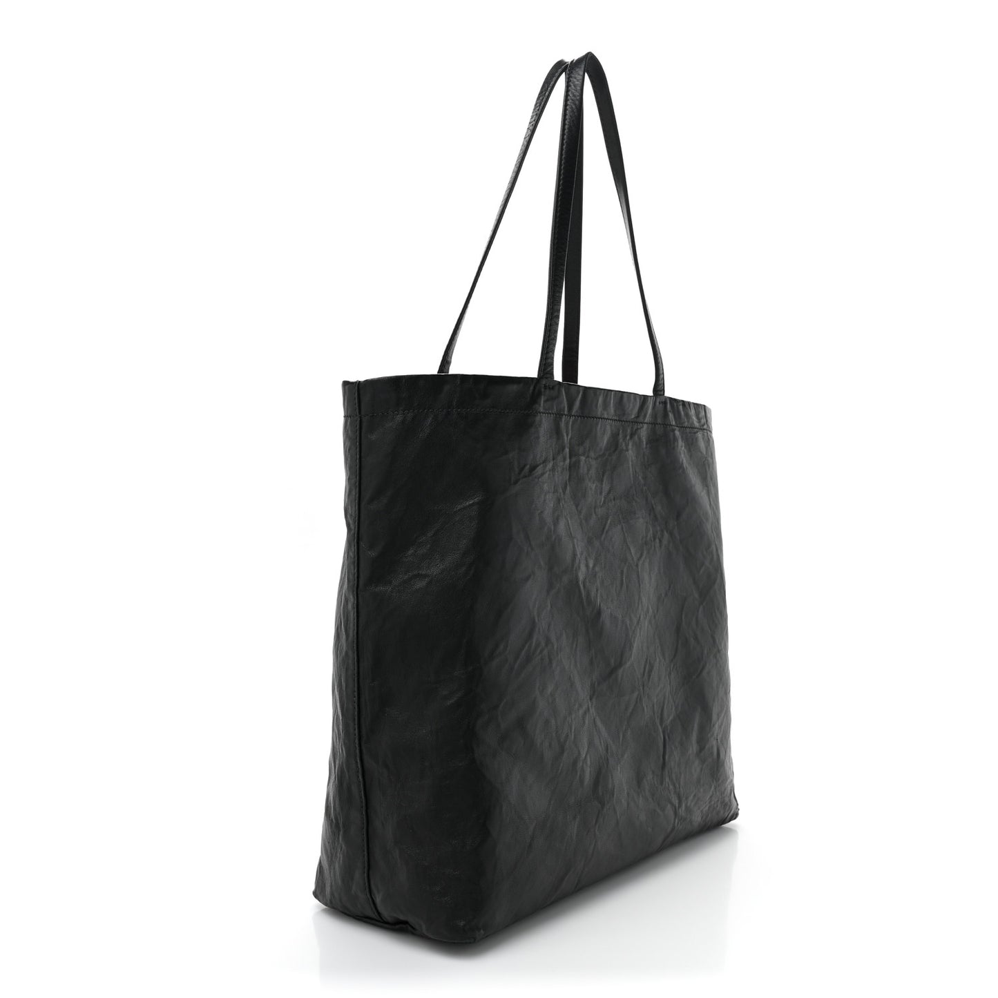Nappa Antique Reversible Tote Black Pink