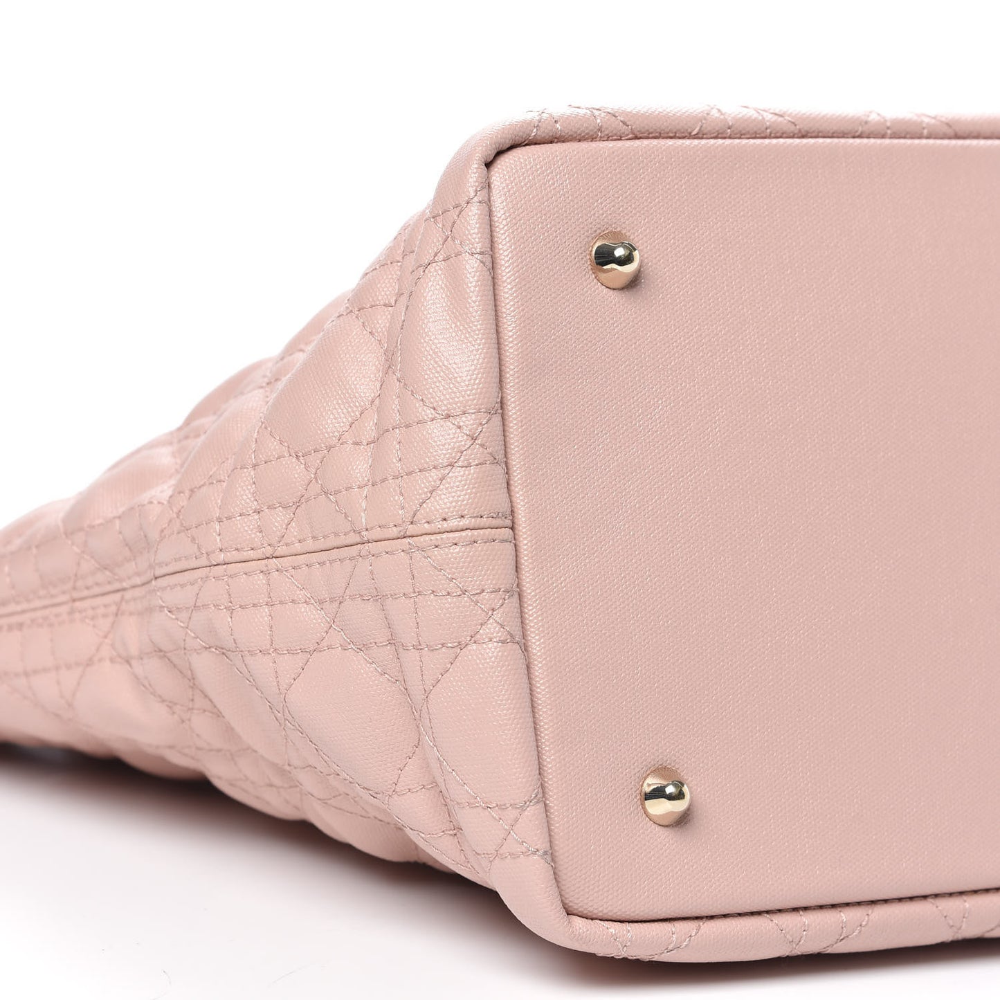 Coated Canvas Cannage Medium Panarea Tote Rosato