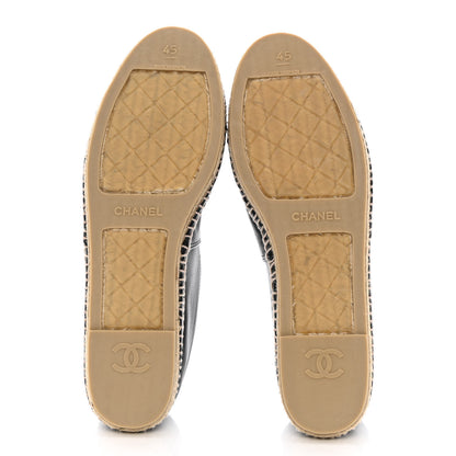 Chanel Lambskin CC Mens Espadrilles 45 Black 5 of 11