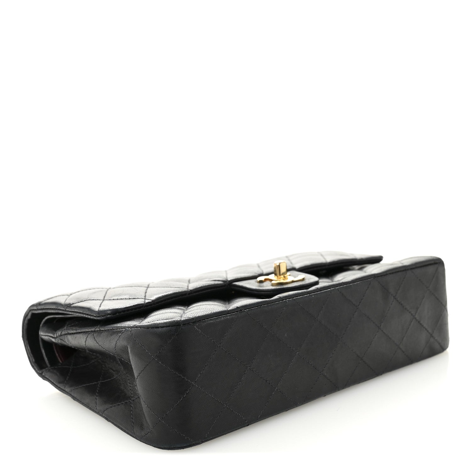 Chanel Lambskin Quilted Medium Double Flap Black 4 of 16