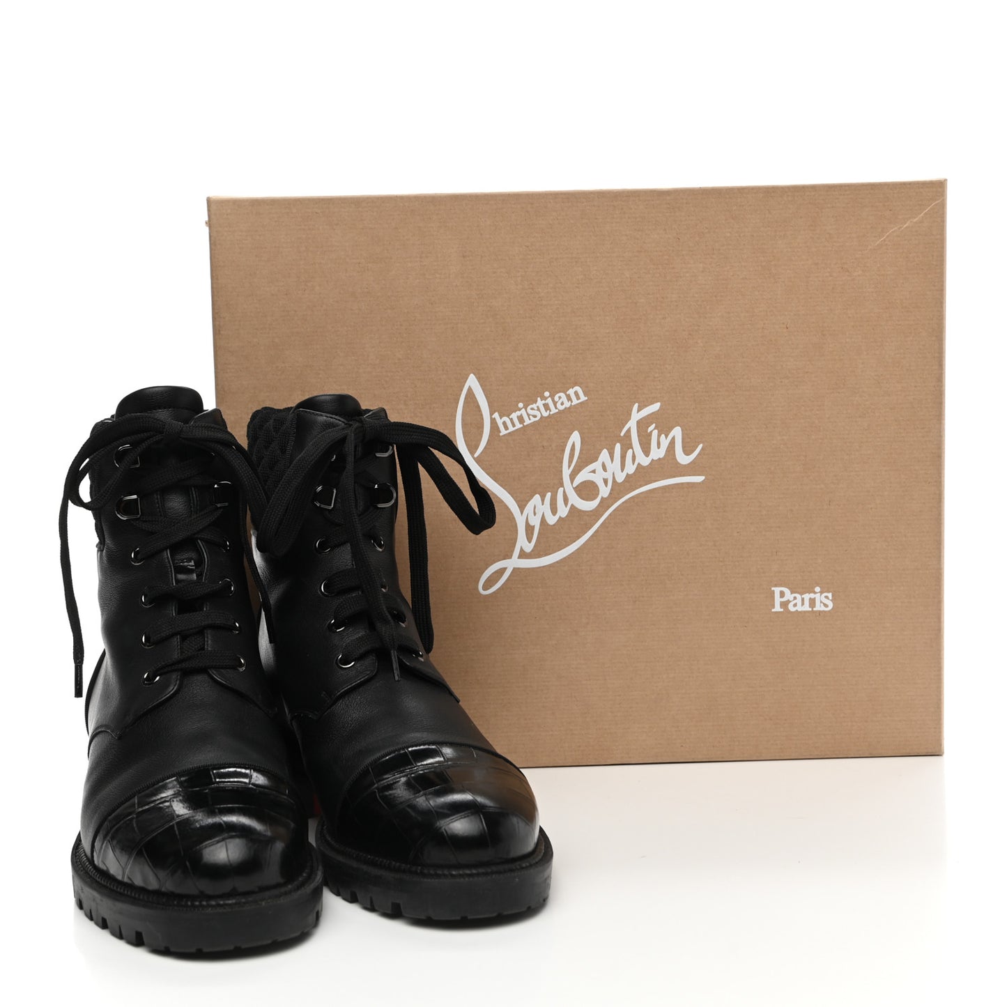 Calfskin Mayr Combat Boots 38.5 Black