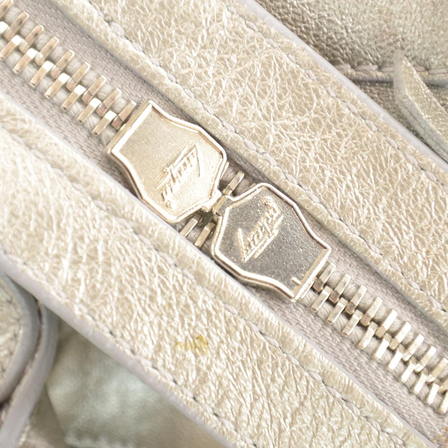 Agneau City Metallic Silver Hardware