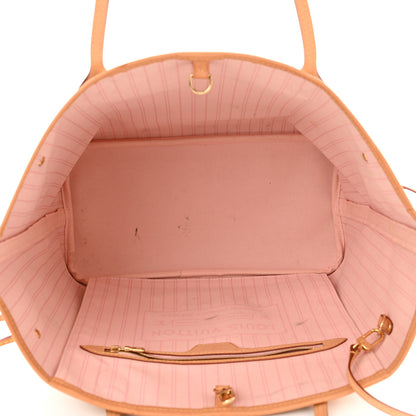 Louis Vuitton Damier Azur Neo Neverfull MM Rose Ballerine 5 of 11