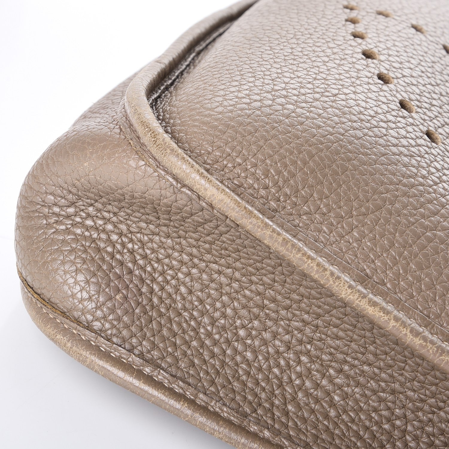 Hermes Taurillon Clemence Evelyne PM Etoupe 10 of 12