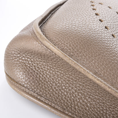 Hermes Taurillon Clemence Evelyne PM Etoupe 10 of 12